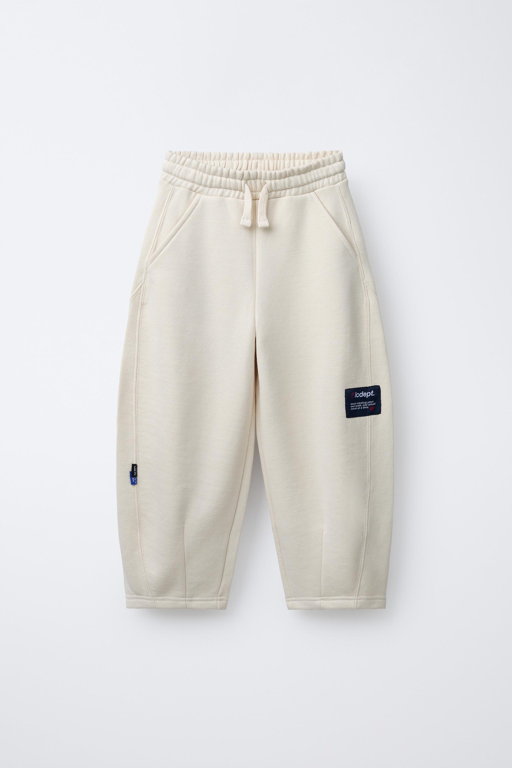 BARREL PLUSH PANTS WITH LABEL